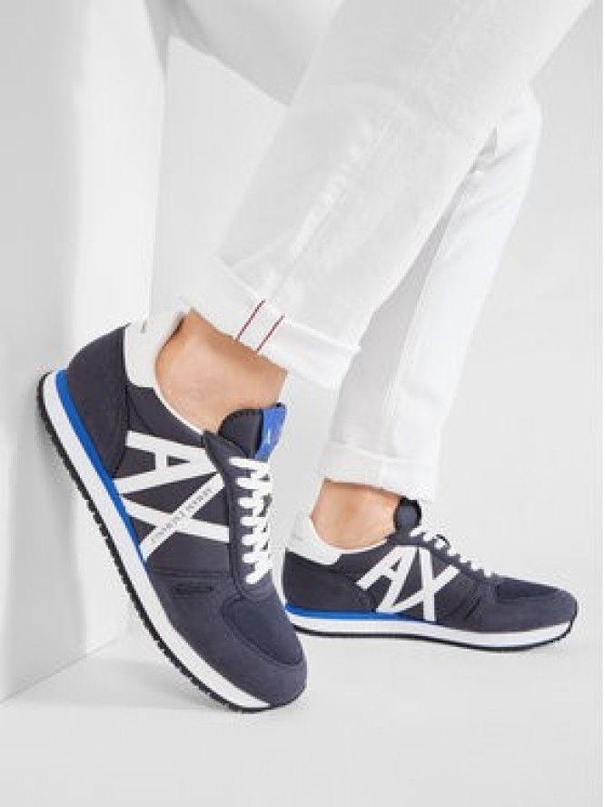 Armani Exchange Sneakersy XUX017 XCC68 K487 Granatowy