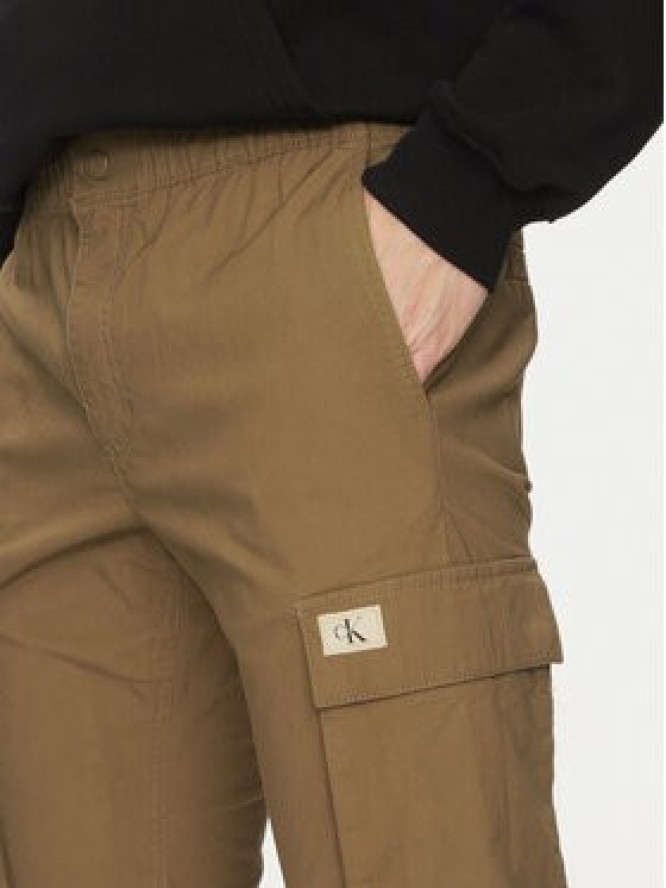 Calvin Klein Jeans Joggery J30J327614 Beżowy Skinny Fit