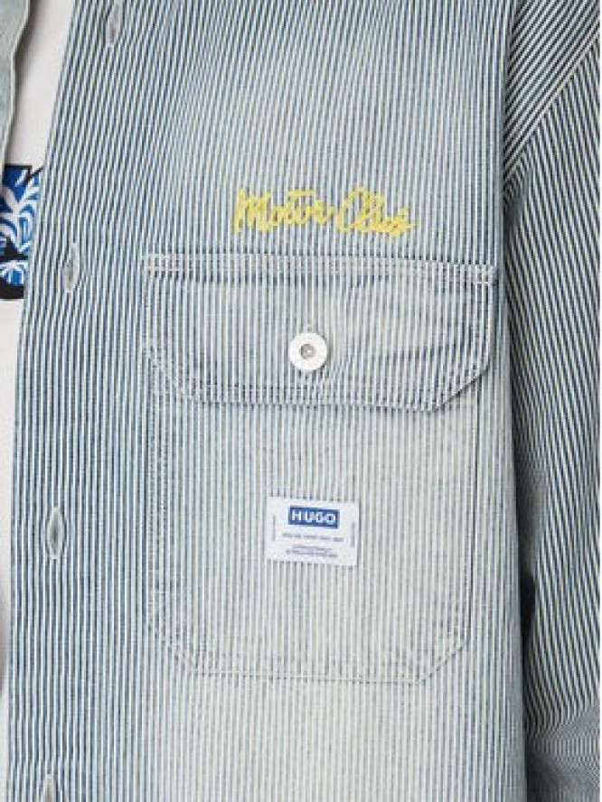 HUGO Koszula jeansowa Ebolt 50539045 Niebieski Oversize