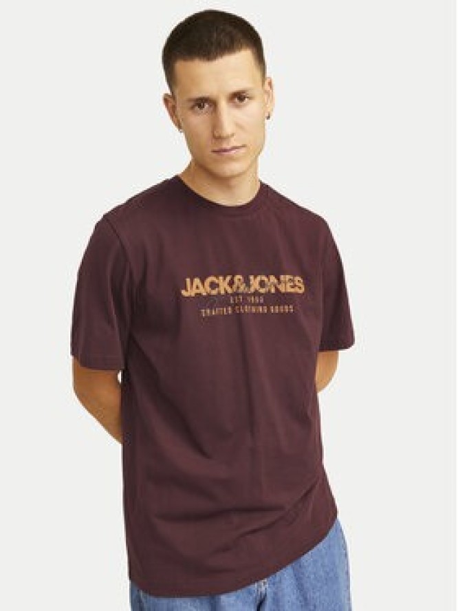 Jack & Jones T-Shirt Alvis 12256803 Czerwony Standard Fit