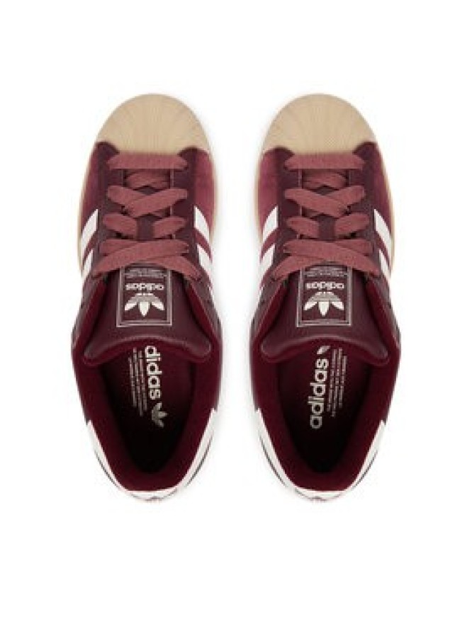 adidas Sneakersy Superstar II KJ9949 Bordowy