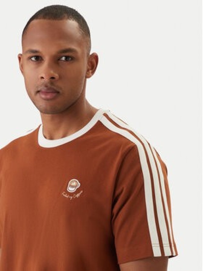 adidas T-Shirt Lux Coffee Cafe Cup Graphic JZ5070 Brązowy Loose Fit