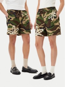 Filling Pieces Szorty sportowe 8829906 Zielony Regular Fit