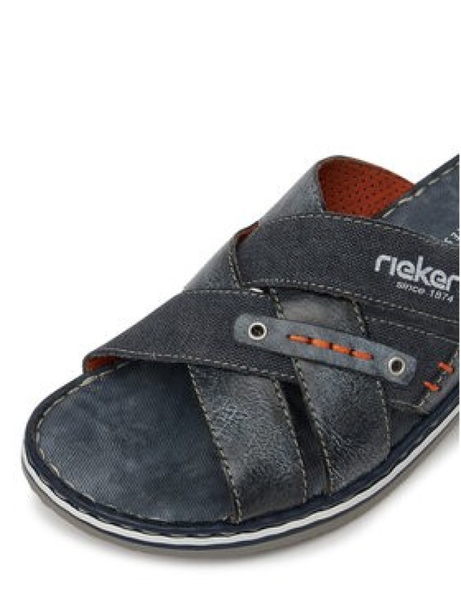 Rieker Klapki 21599-14 Granatowy