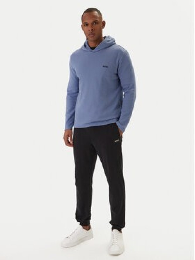 BOSS Bluza Waffle 50535885 Błękitny Regular Fit