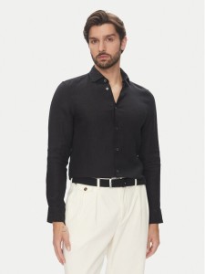 Marc O'Polo Koszula 524 7428 42460 Czarny Shaped Fit