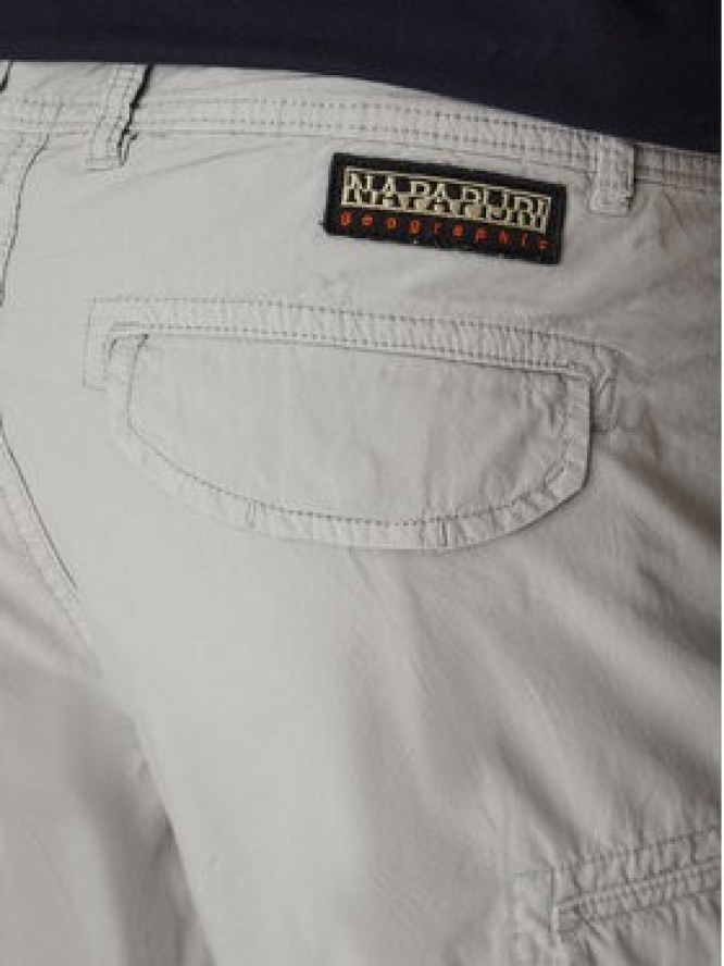 Napapijri Szorty materiałowe Noto 2.0 NP0A4HOQ Szary Regular Fit