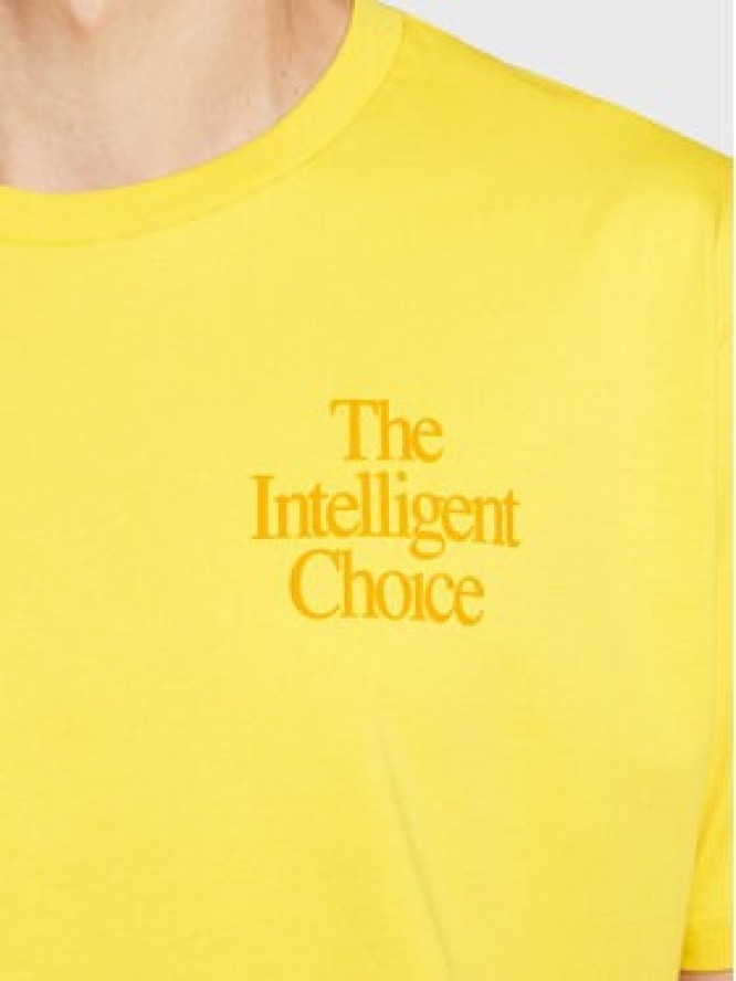 New Balance T-Shirt MT23502 Żółty Relaxed Fit