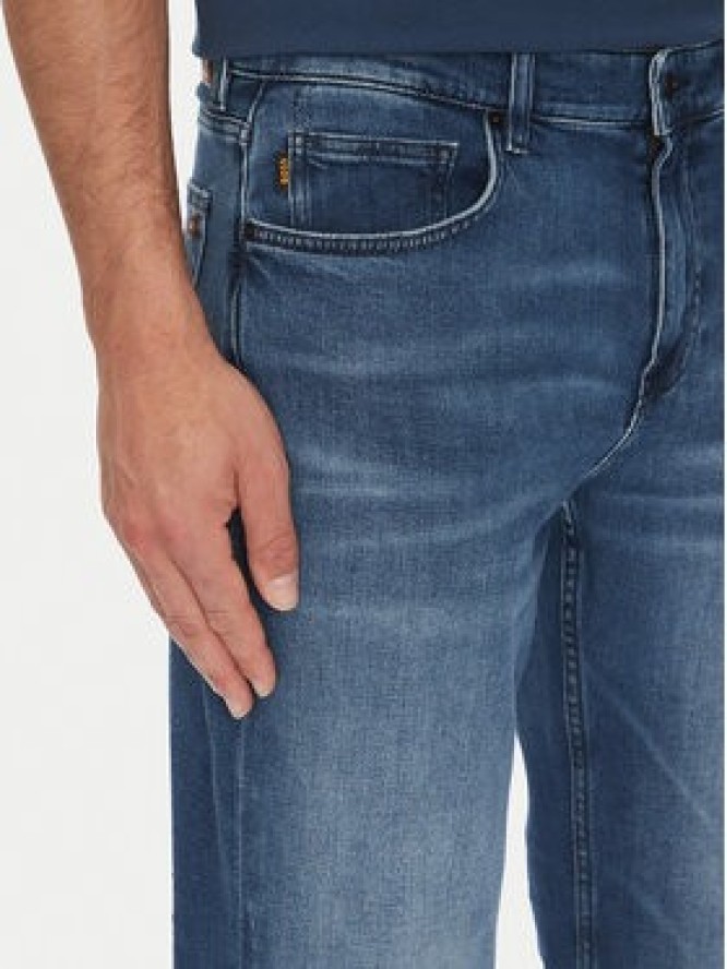 BOSS Jeansy Troy Bo 50544652 Niebieski Straight Fit