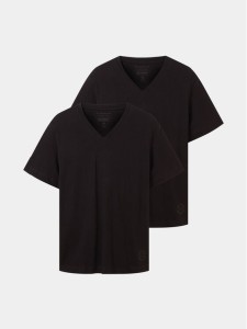 Tom Tailor Komplet t-shirtów 1037738 Czarny Regular Fit