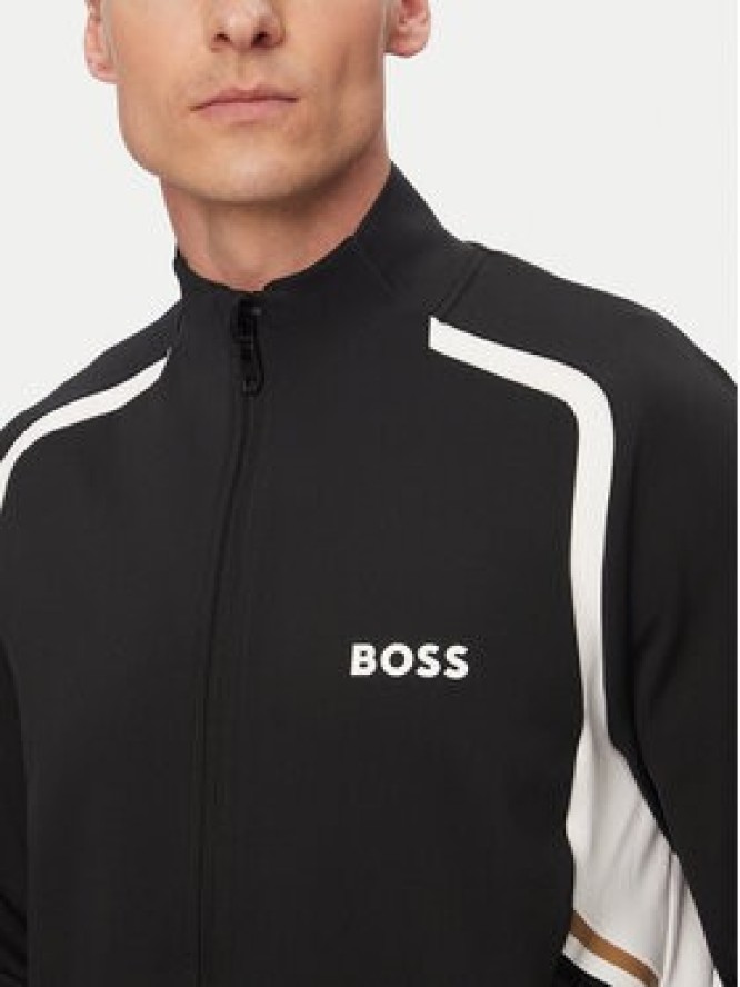 BOSS Bluza Spin 50554402 Czarny Regular Fit