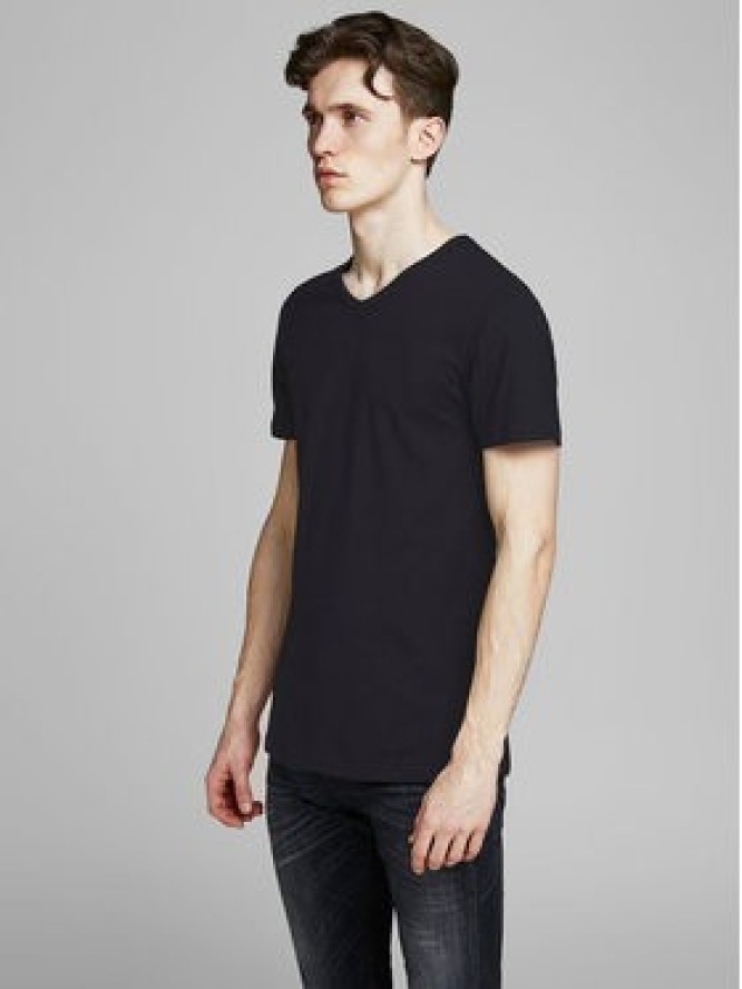 Jack & Jones Komplet 2 t-shirtów Basic 12133914 Czarny Slim Fit