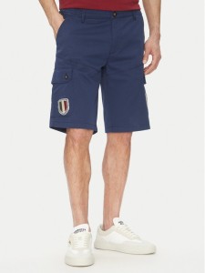 Aeronautica Militare Szorty materiałowe 251BE257CT3510 Granatowy Regular Fit