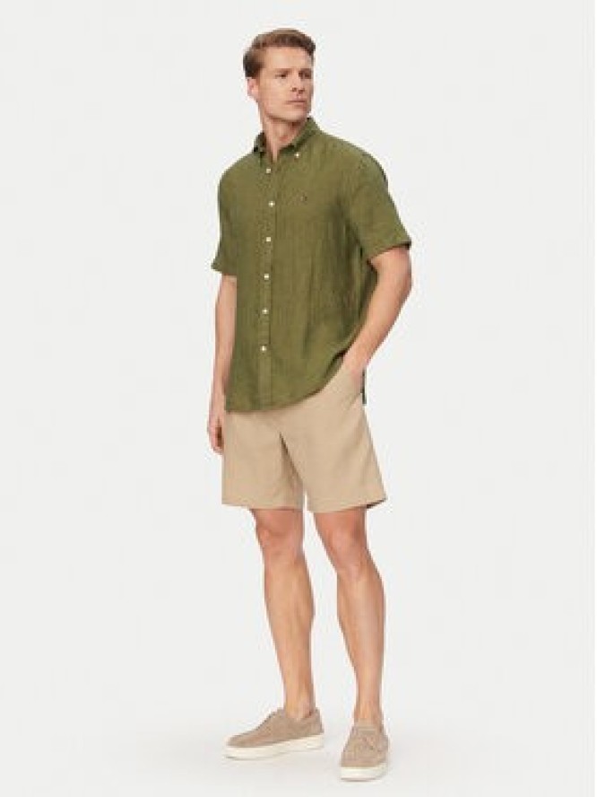 Tommy Hilfiger Koszula MW0MW41531 Zielony ciemny Regular Fit