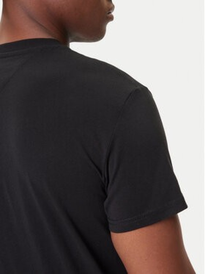 Tommy Jeans T-Shirt Linear Chest DM0DM21780 Czarny Slim Fit