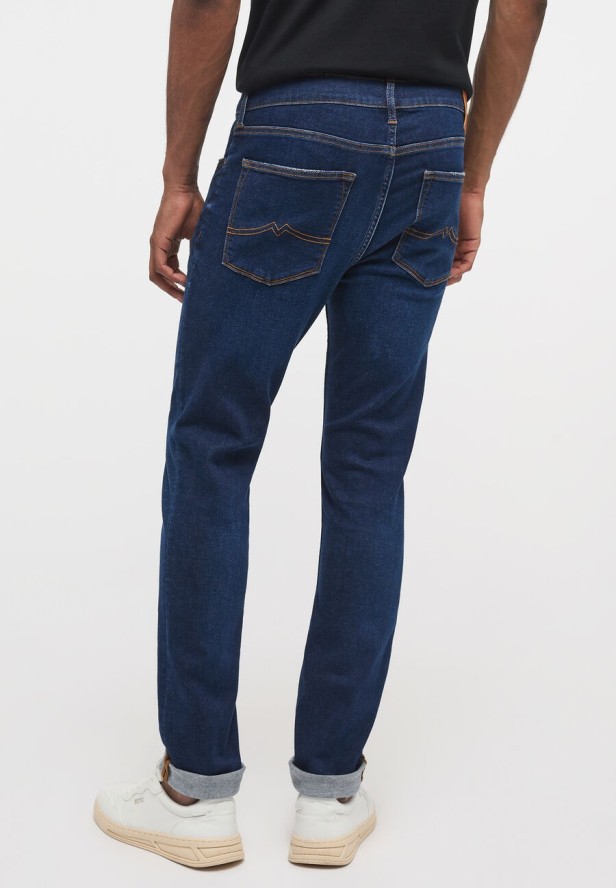 Męskie Spodnie Jeansowe MUSTANG Frisco Skinny Denim Blue 1014243 5000 883