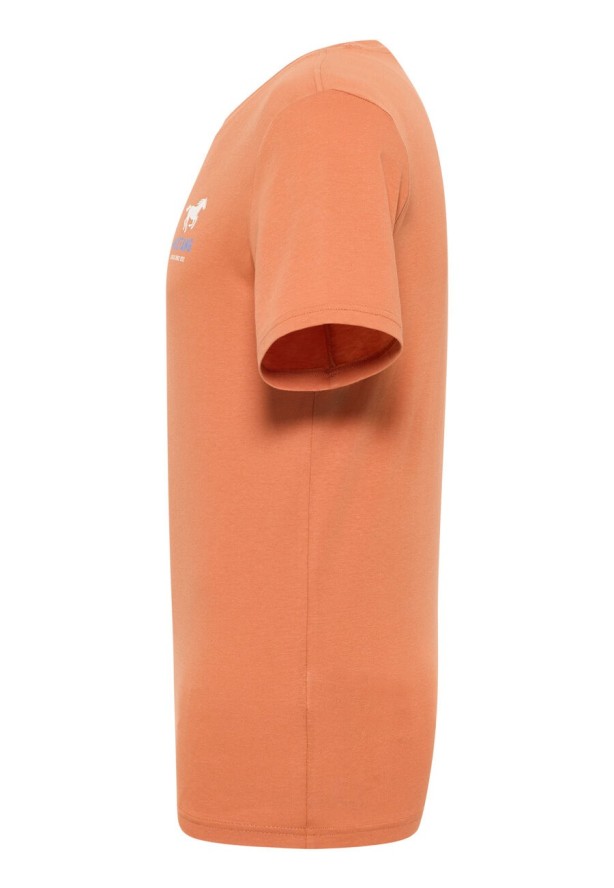 MĘSKA KOSZULKA MUSTANG Austin T-shirt LOGO Raw Sienna 1015068 7088