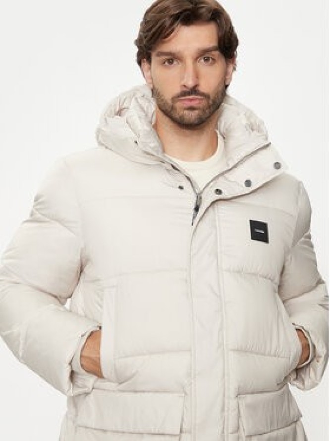 Calvin Klein Płaszcz zimowy K10K113465 Beżowy Regular Fit