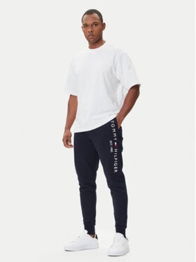 Tommy Hilfiger Spodnie dresowe Basic Branded MW0MW08388 Granatowy Regular Fit