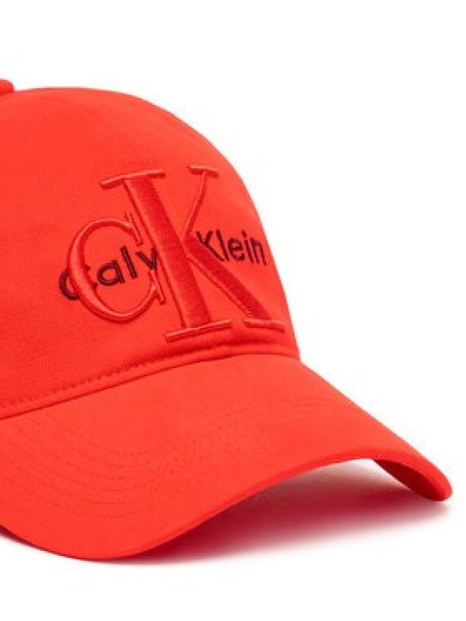 Calvin Klein Czapka z daszkiem Large Monologo LV04D5039G Czerwony