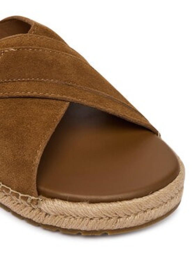 Tommy Hilfiger Espadryle Buckle Flexible Sandals FM0FM05772 Brązowy
