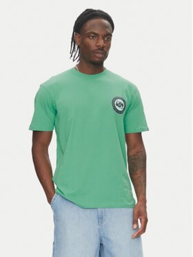 Quiksilver T-Shirt Circle Back Ss EQYZT08054 Zielony Regular Fit