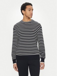 Tommy Hilfiger Sweter Breton MW0MW38944 Granatowy Regular Fit