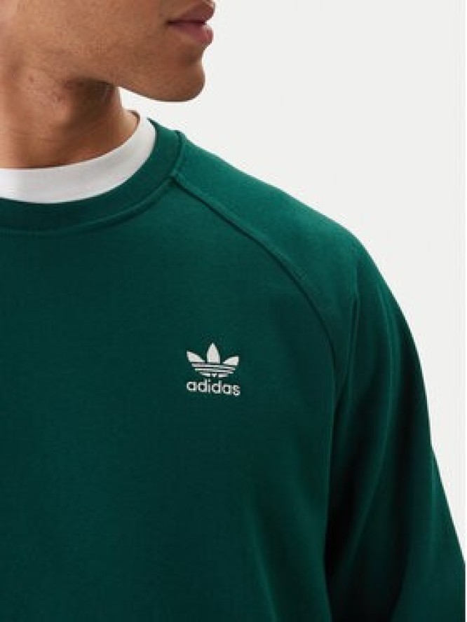 adidas Bluza Trefoil Essentials KD1319 Zielony Regular Fit