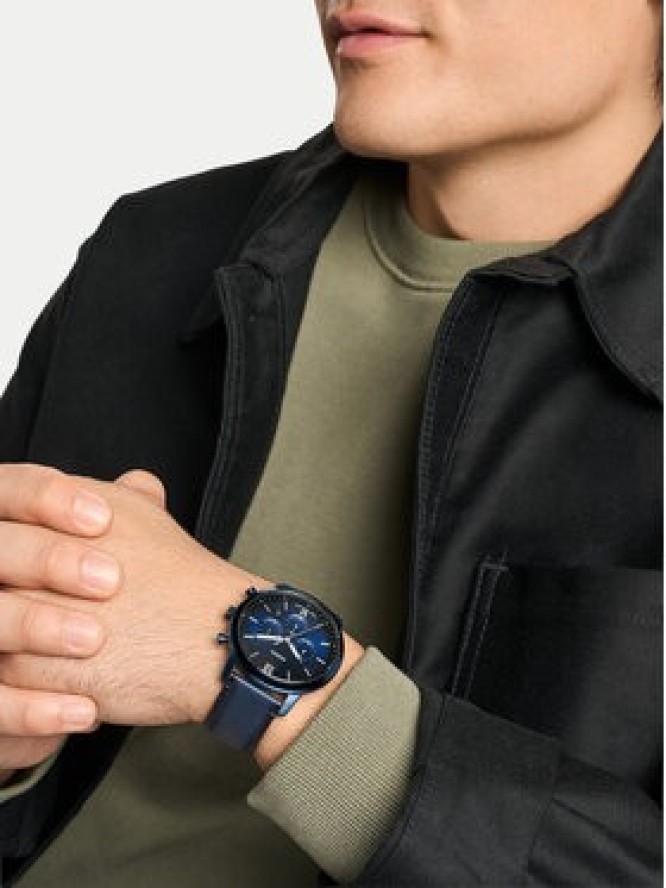 Fossil Zegarek Neutra FS6168 Granatowy
