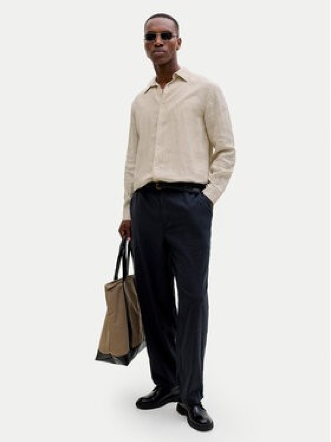 Jack & Jones Koszula Lawrence 12293563 Beżowy jasny Regular Fit