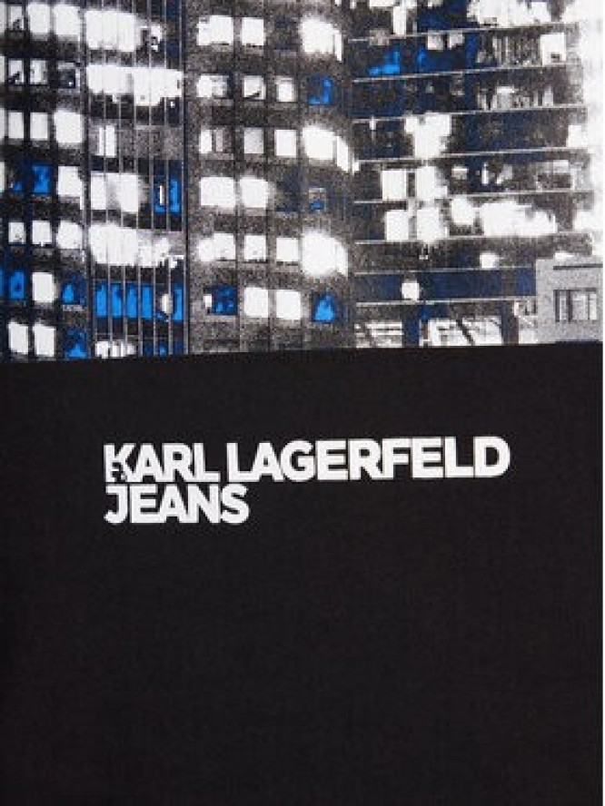 Karl Lagerfeld Jeans T-Shirt A4M17025 Czarny Regular Fit