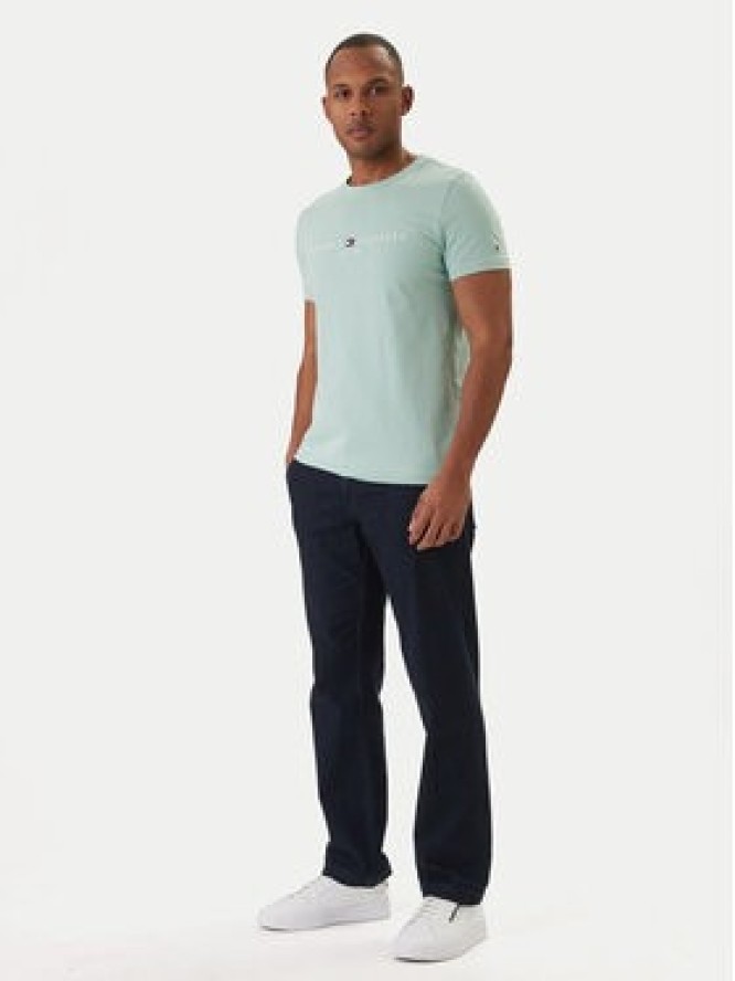 Tommy Hilfiger T-Shirt Logo MW0MW11797 Zielony Regular Fit