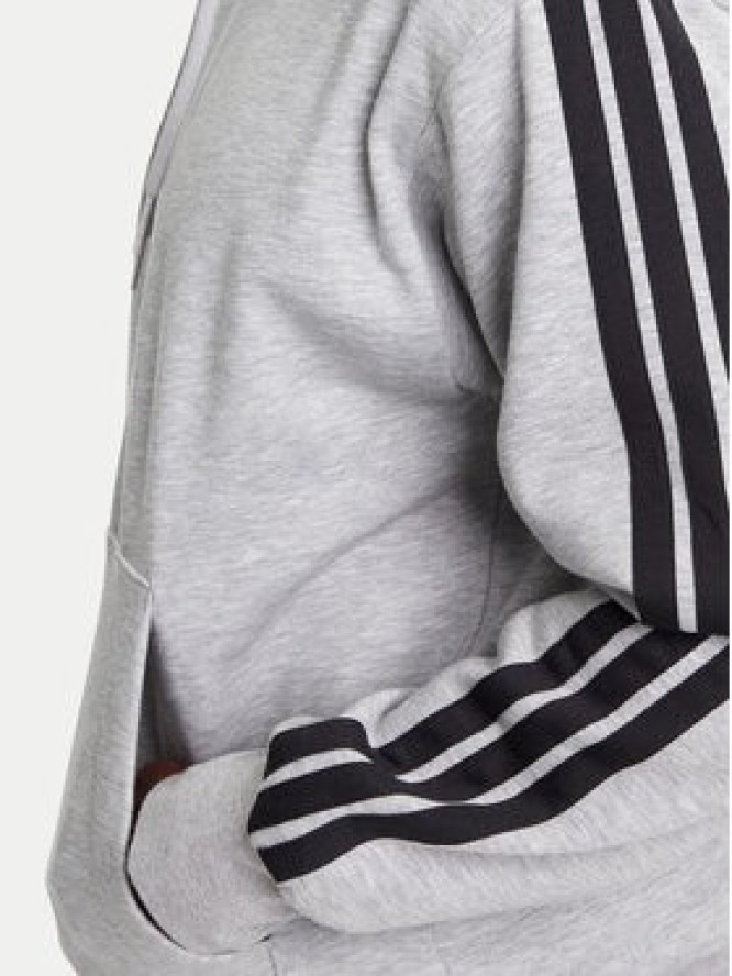 adidas Bluza Essentials 3-Stripes JE6302 Szary Regular Fit