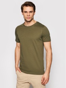 Jack & Jones T-Shirt Orrganic Basic 12156101 Zielony Slim Fit