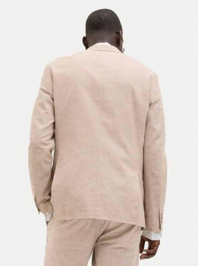 Jack & Jones Marynarka Riviera 12228721 Beżowy Slim Fit