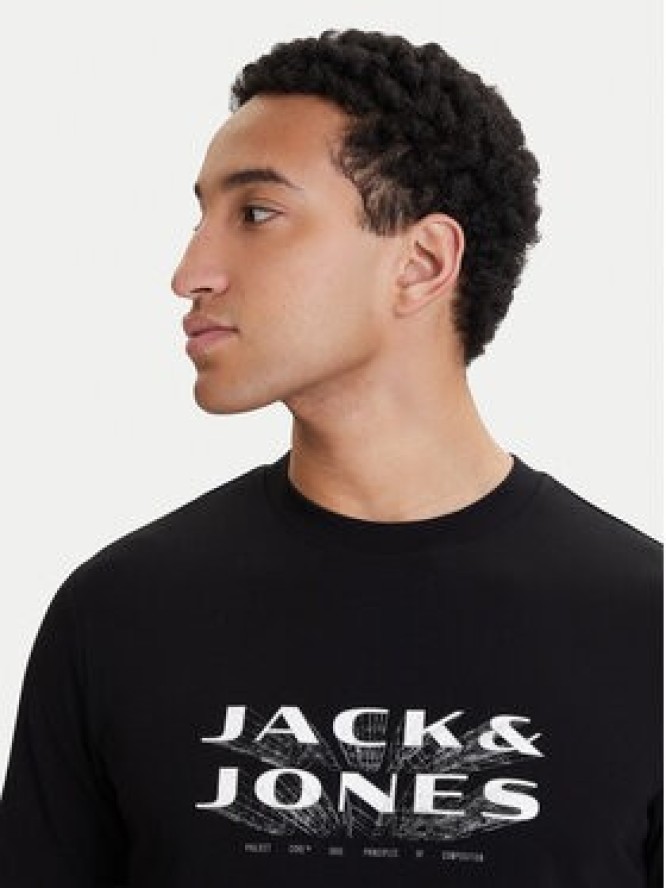 Jack & Jones T-Shirt Fusion 12289880 Czarny Regular Fit