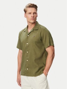 Tommy Hilfiger Koszula MW0MW43090 Zielony ciemny Regular Fit