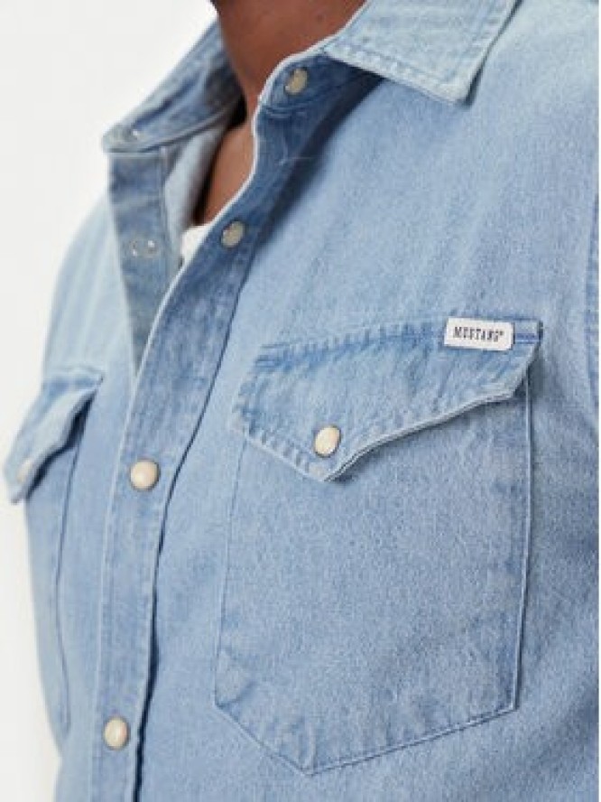 Mustang Koszula jeansowa Duver 1016950 Niebieski Regular Fit