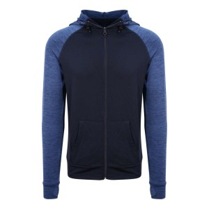 Bluza Rozpinana Męska Kontrastowa Melanż Slim