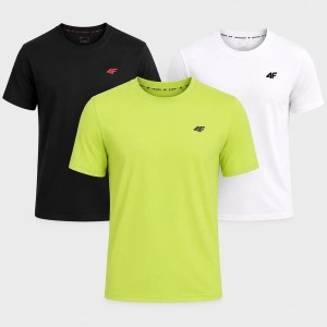 KOMPLET KOSZULEK MĘSKICH 4F 3PAK ZESTAW NA CO DZIEŃ T-SHIRT SPORTOWY