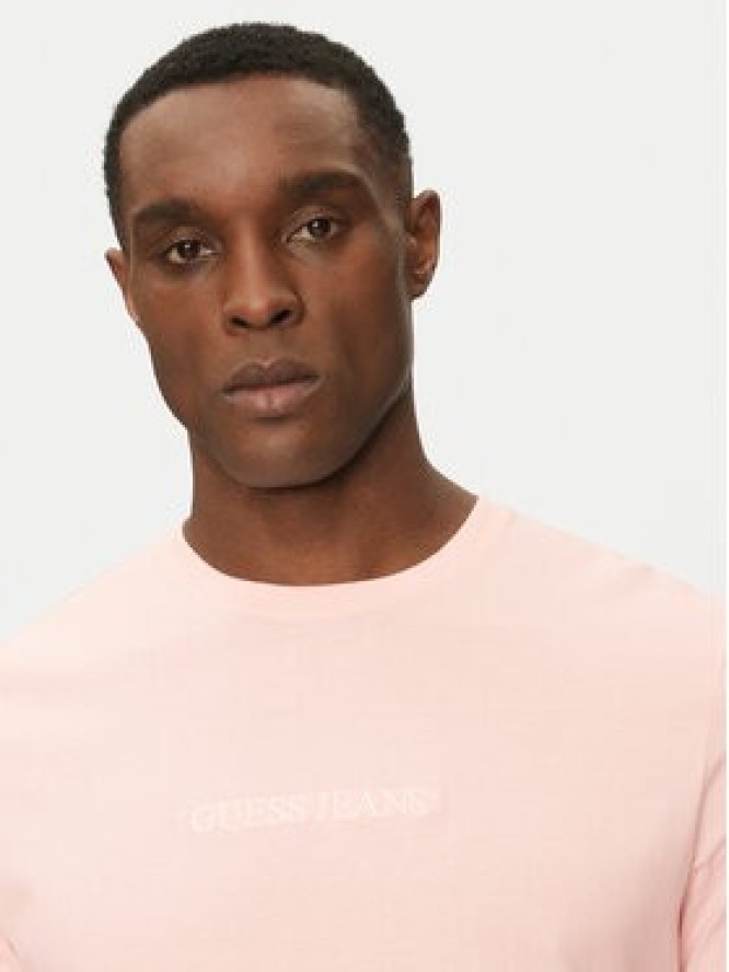 Guess Jeans T-Shirt M4YI52 K8HM0 Różowy Regular Fit