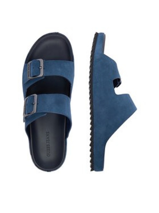 Guess Jeans Klapki EO-KANSAS-01 126AM Niebieski