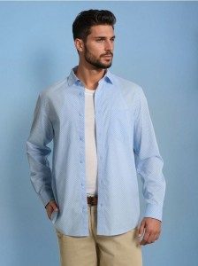 Koszula regular fit - błękitny