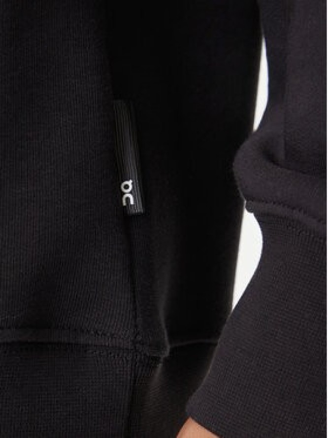 On Bluza Club Hoodie 1ME1003 Czarny Relaxed Fit