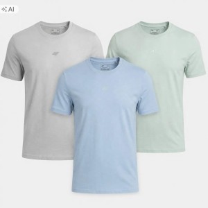 T-SHIRT MĘSKI 4F KOMPLET KOSZULEK KOLEKCJA LIMITOWANA 3 SZT M3947 SS26