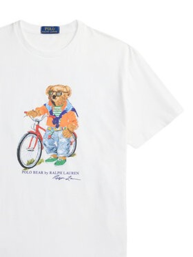 Polo Ralph Lauren T-Shirt 710B16612002 Biały Regular Fit