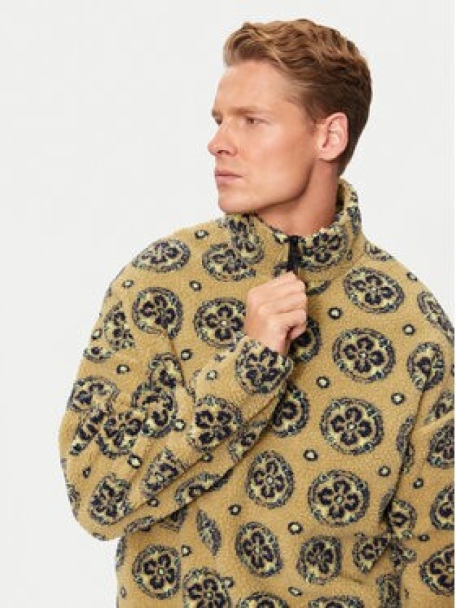 Jack & Jones Bluza Geo Teddy 12274453 Brązowy Relaxed Fit