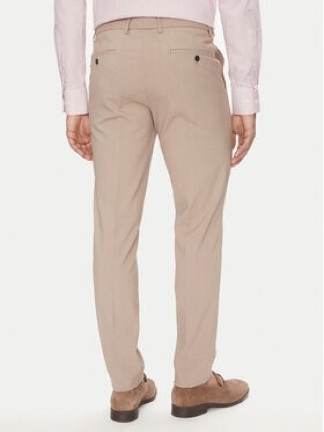 Lindbergh Garnitur 30-61040 Beżowy Slim Fit