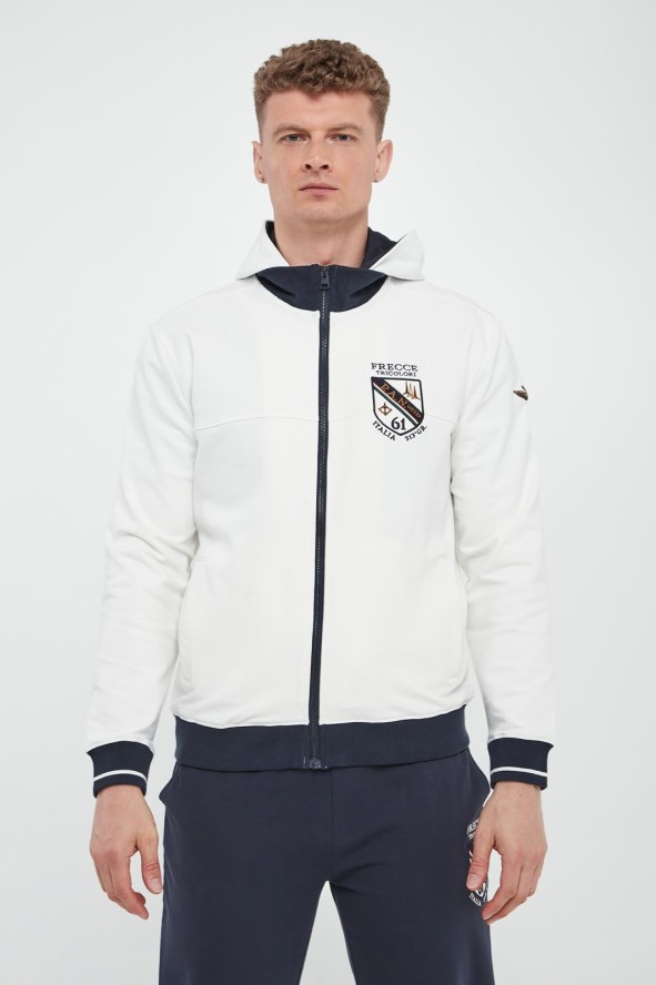 Bluza męska z odpinanym kapturem AERONAUTICA MILITARE