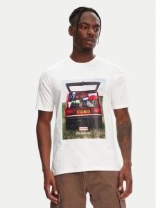 Hunter T-Shirt Tomi Grapphic HARM0037251 Biały Regular Fit